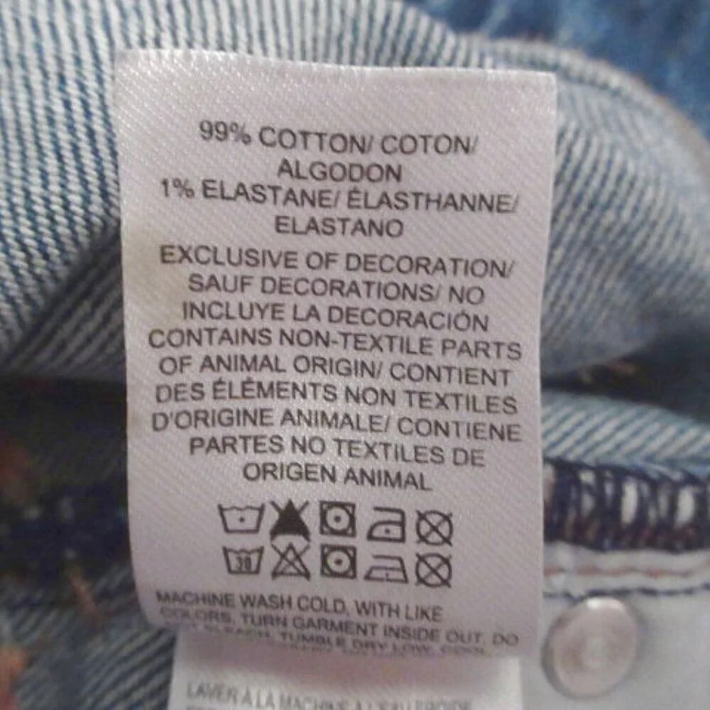 Lucky Brand Aztec Embroidered Jeans Womens 2 / 26 Button Fly High Rise Crop Drew